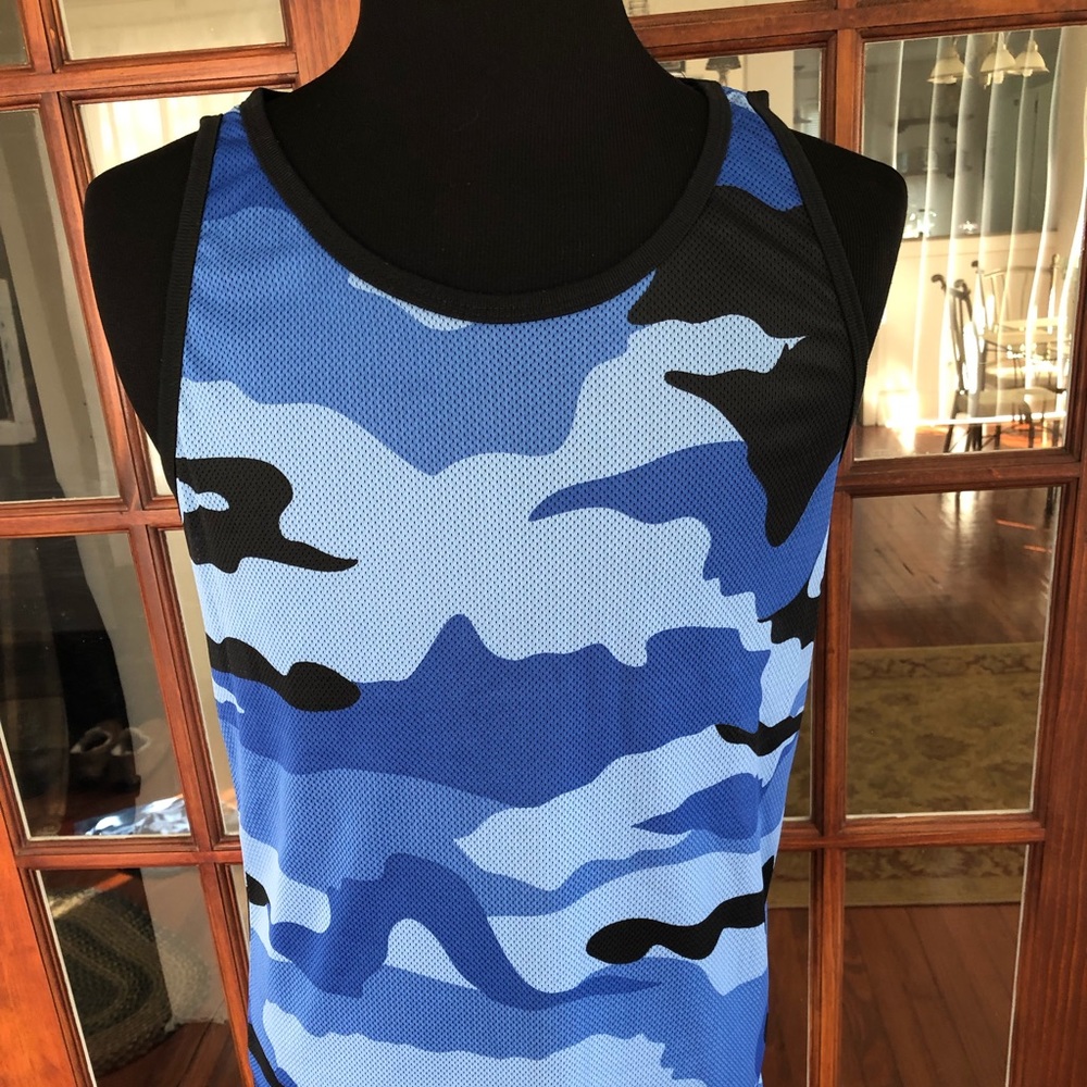Brooklyn Unlimited Blue Camo Tank Top